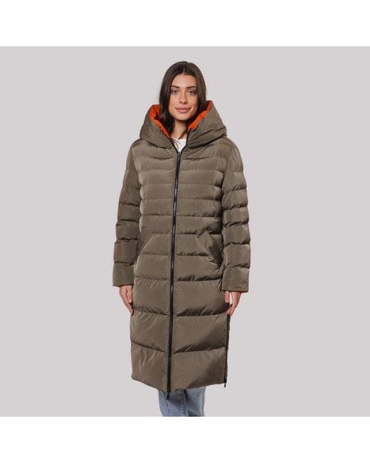 Rino & Pelle Brown Keila Reversible Hooded Coat