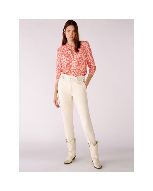 Plasticiteit Additief Archeologie Ouí Pink And Orange Blouse in Red | Lyst