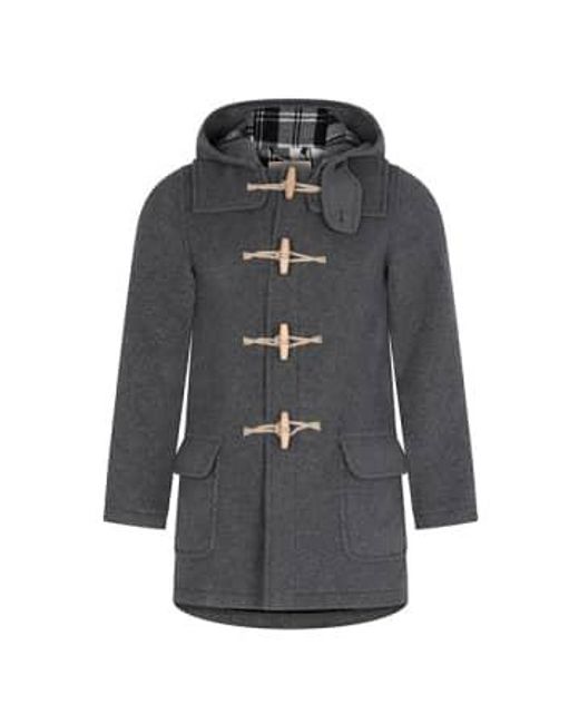 Burrows and Hare Gray Water Repellent Duffle Coat Grey Xl for men