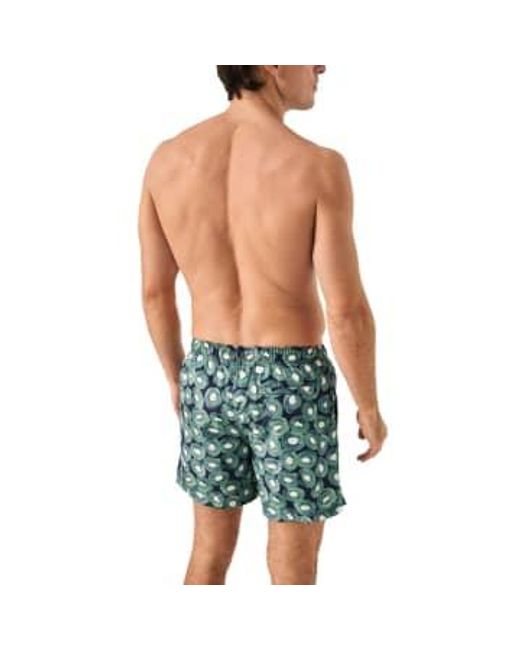 Eton of Sweden Kiwi Print Swimming Shorts 10001126627 in Green für Herren