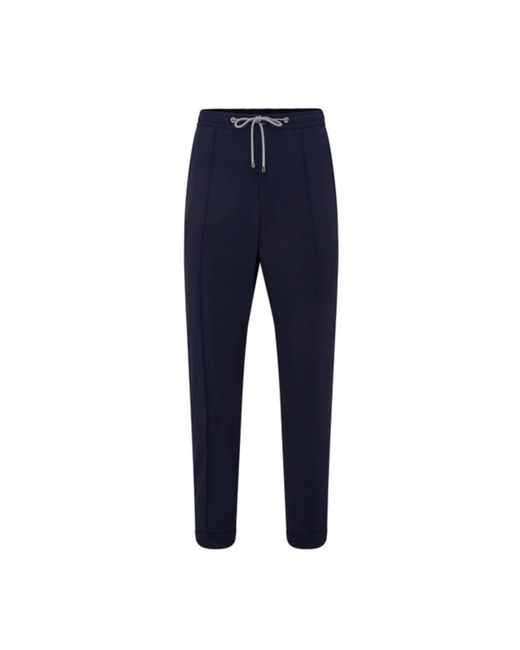 Corneliani Blue Tailored Tech Track Pants for men