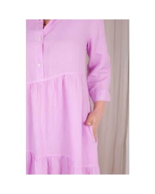 Tiered Shirt Dress di ROSSO35 in Pink
