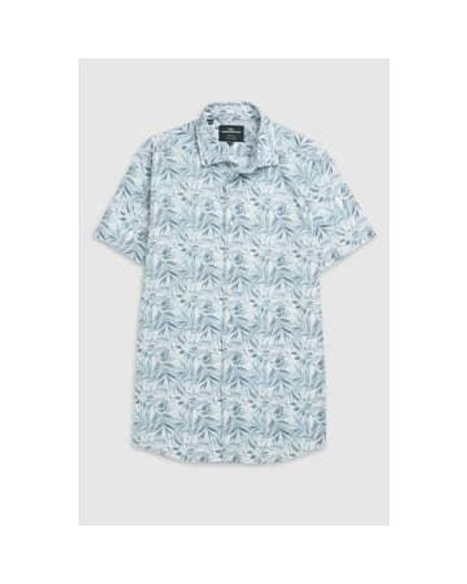Rodd & Gunn Blue Cherry Tree Bay Short Sleeve Shirt for men