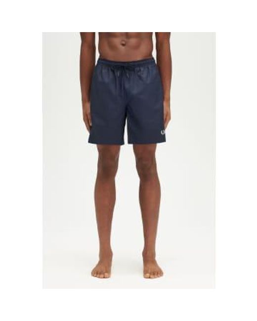 Fred Perry Blue Classic Swimshorts Medium for men