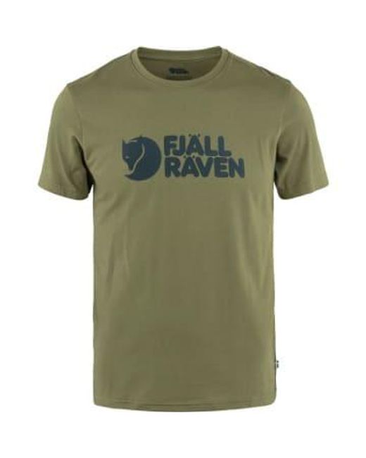 Fjallraven Green Logo T-shirt for men