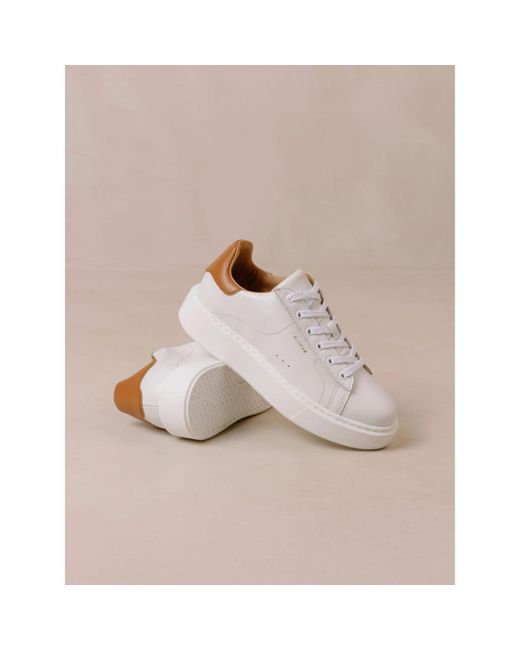 Alohas Brown Tb65 Trainers Bright White And Tan