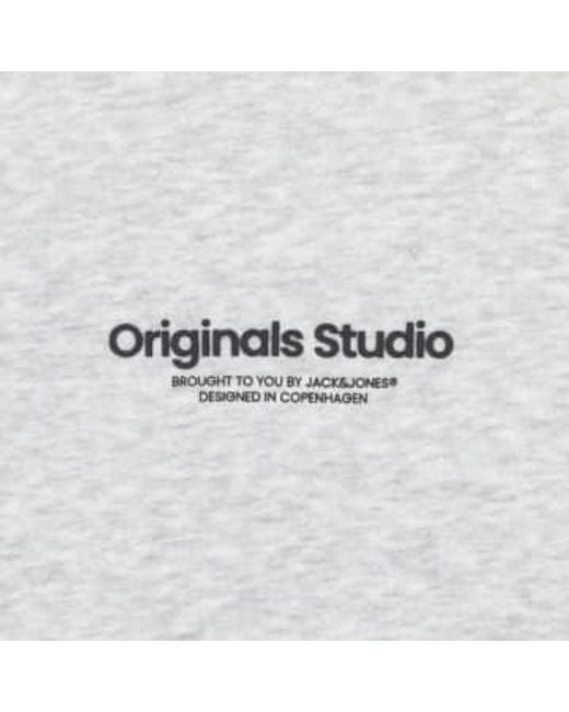 Jack & Jones White Orginials Studio Sweatshirt for men