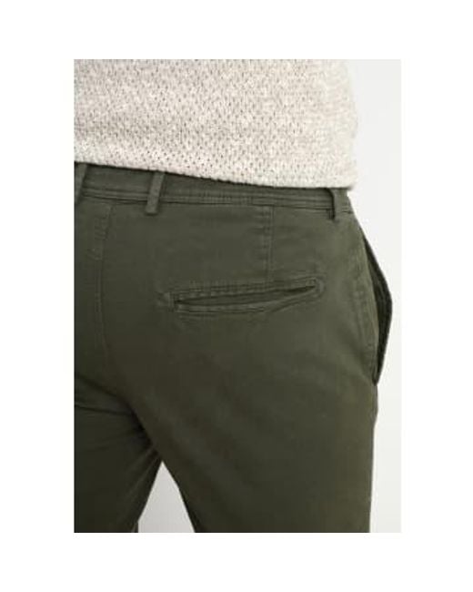 Pantalon Chino Skinny Kaky di SELECTED in Green da Uomo
