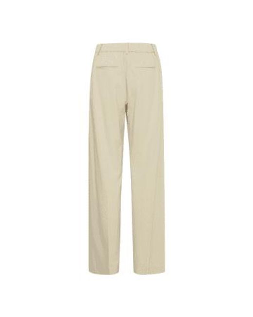 B.Young Natural Danta Wide Leg Trousers Cement 36