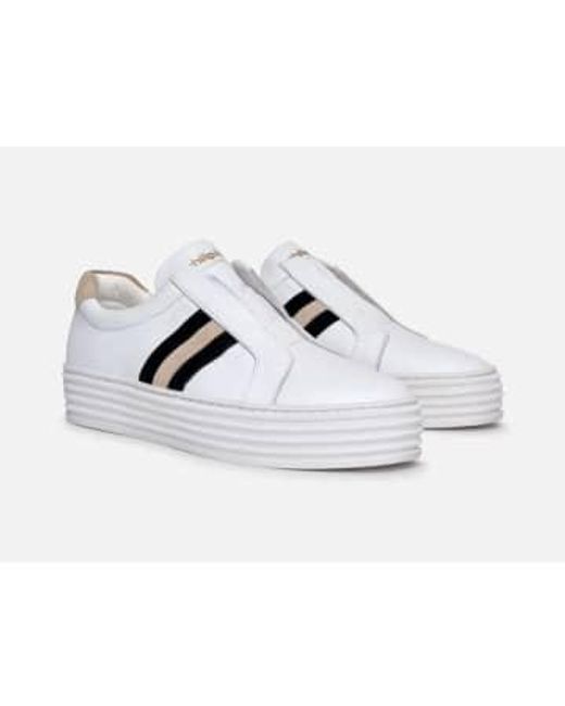Philip Hog White Leather May Sneaker