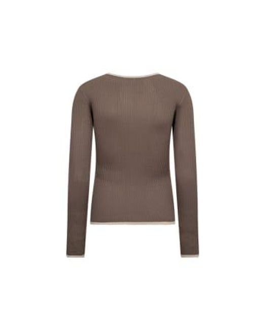 Levete Room Brown Nona Long-sleeved Top