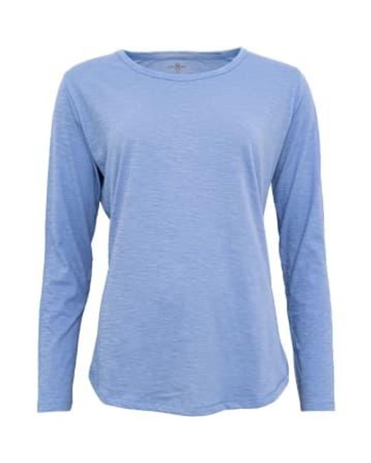 T-shirt basique à manches longues Costa Mani en coloris Blue