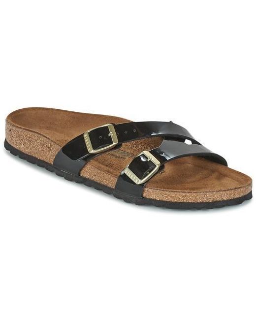 birkenstock yao black patent