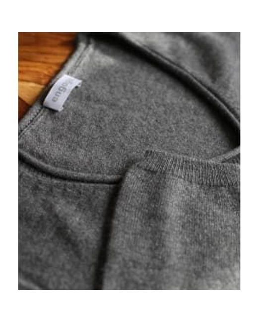 Engage Gray Cashmere Pullover V Neckline S / for men