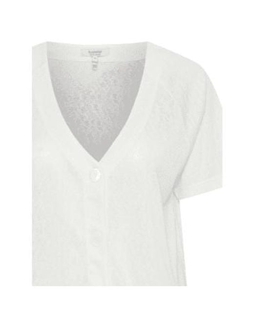B.Young White Saskia T-shirt Button Top S