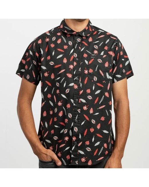 RVCA Mens Hacienda Stripe Button-Up Shirt