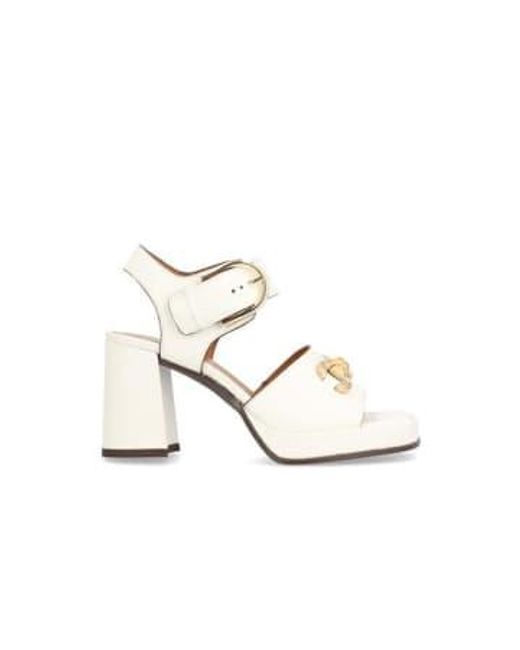 Alpe White Chiara heeled sandalen