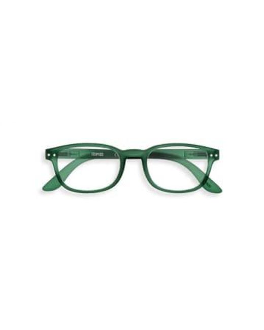 Izipizi Green Shape B Reading Glasses +1 for men