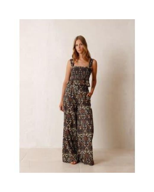 Indi & Cold Brown Aztec Print Trousers S