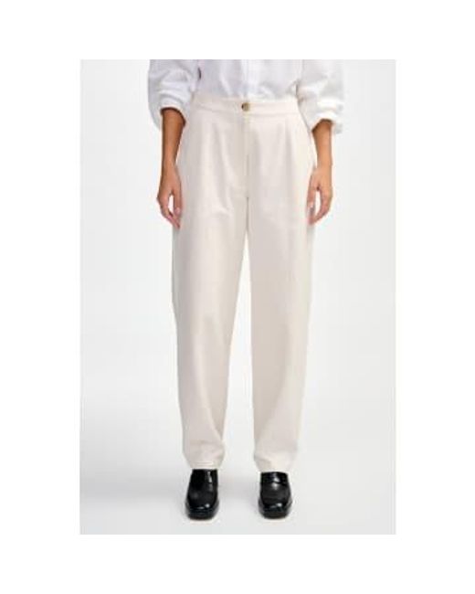Pantalones oscuros blancos Bellerose de color White