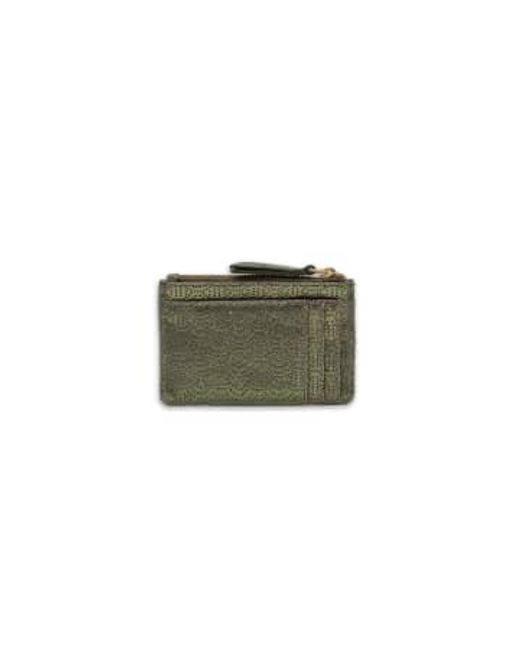 Nooki Design Green Finsbury Cardholder- / One Leather; Lining 100% Cotton Twill