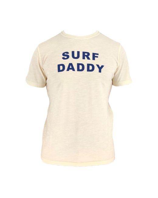 Bl'ker T-shirt Surf Daddy Uomo Milk in Natural for Men | Lyst
