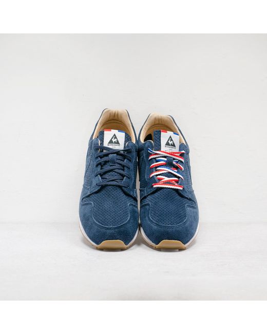 Le Coq Sportif Blue Navy Omega Premium Sneakers for men