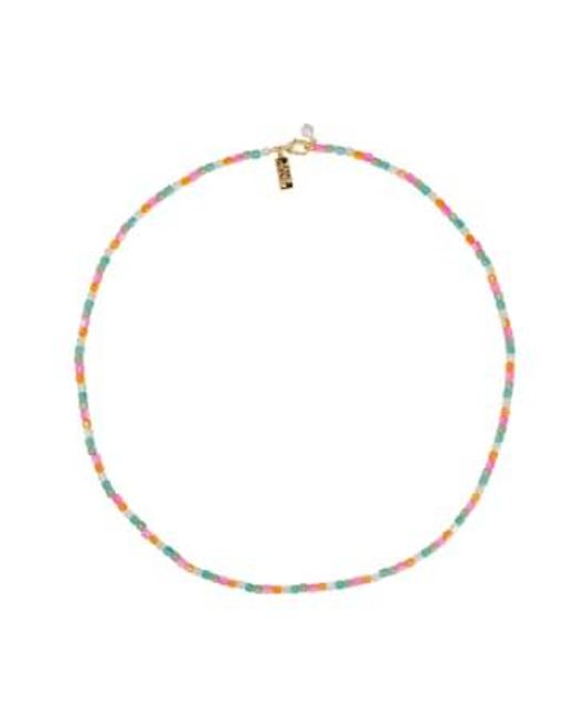 Talis Chains Metallic Capri Shell Bead Necklace Rainbow One Size