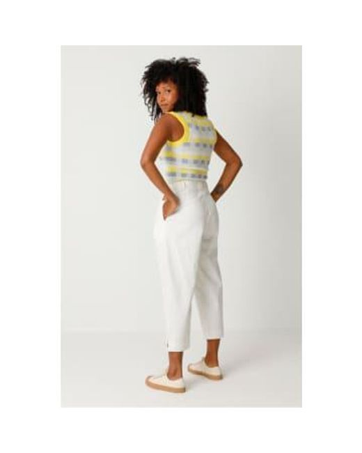 Orhi-gots pantalon Skfk en coloris White