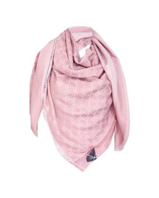 Gucci Pink Ssima -Schal aus weicher Wolle und Seide