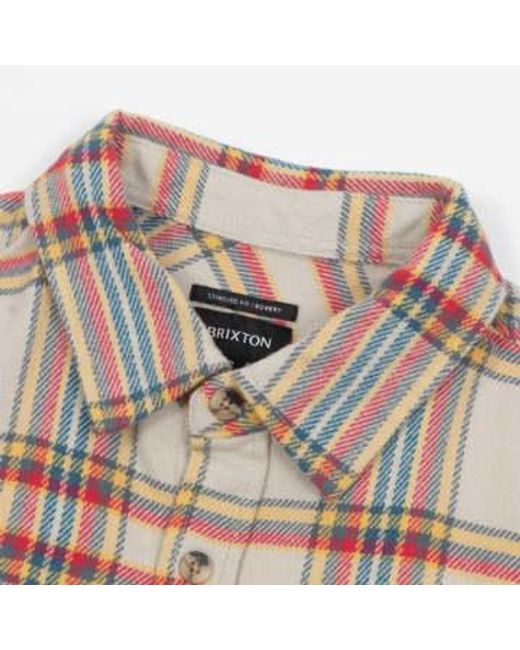 Brixton Metallic Bowery Flannel Check Shirt for men