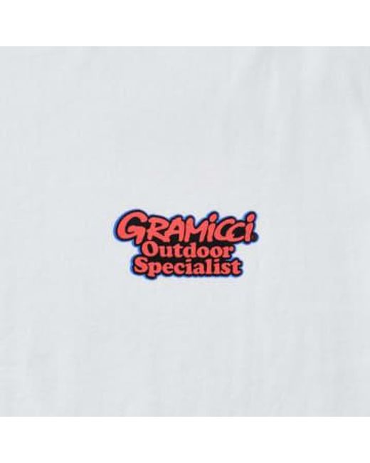 T-shirt spécialisé en plein air Gramicci pour homme en coloris White