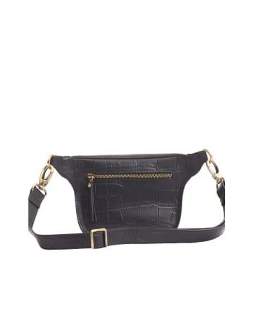 Becks Bum Bag Croco di O My Bag in Black