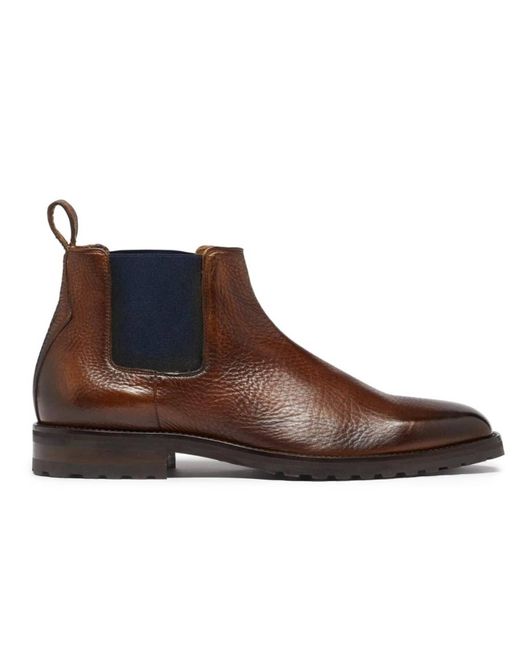 Oliver Sweeney Brown Dark Tan Arditi Leather Boots for men