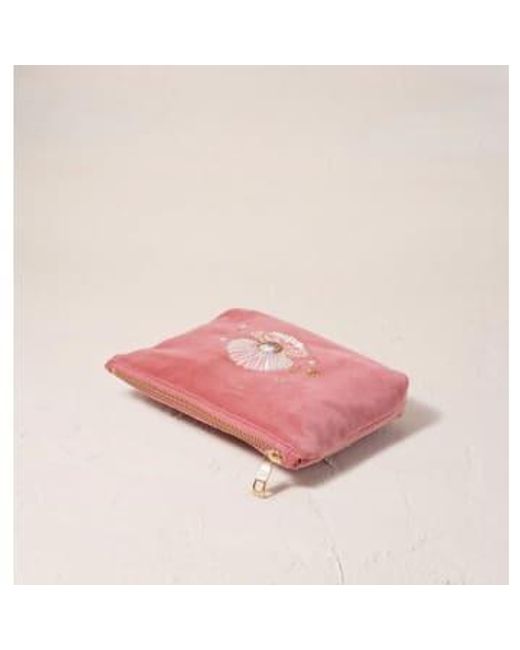Pouche mini-shell perle Elizabeth Scarlett en coloris Pink