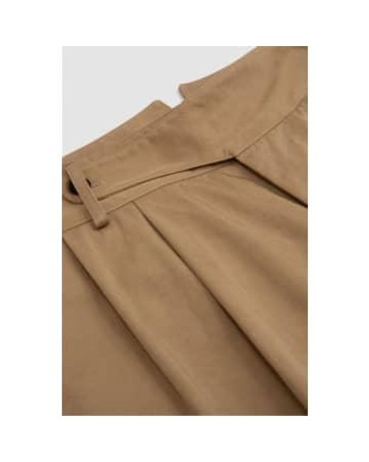 Document Natural Nylon Chino Tucked Trousers for men