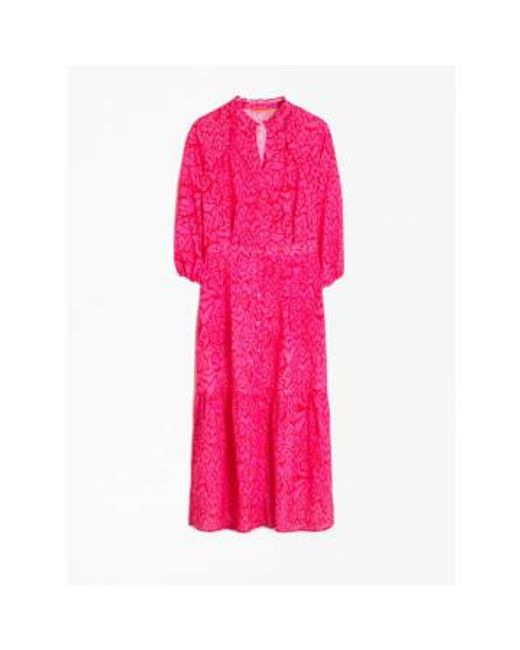 Vilagallo Pink Ikat Brielle Dress Uk 14