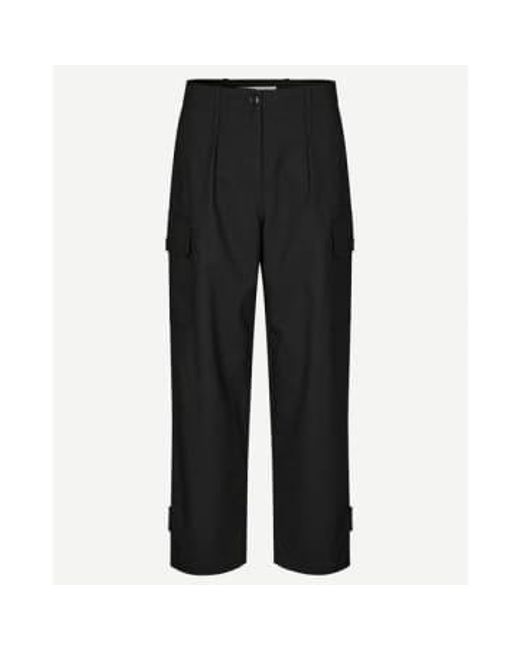 Pantalon salix noir Samsøe & Samsøe en coloris Black