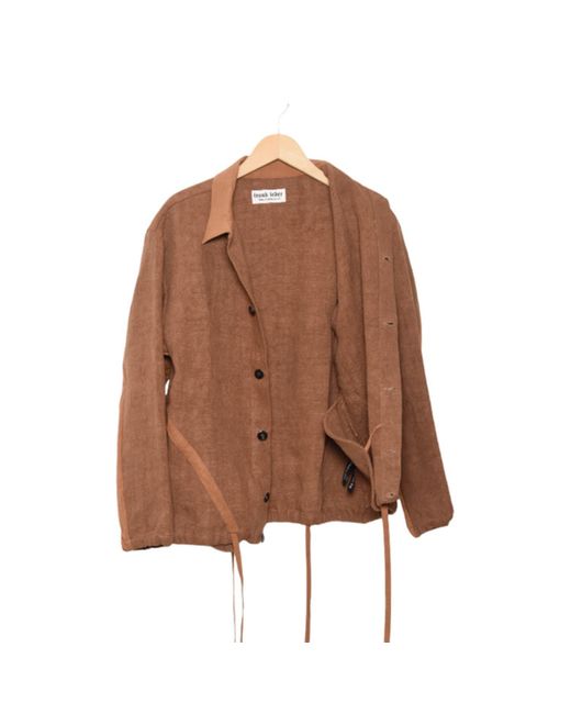 Frank Leder Mixed Vintage Fabric Jacket Mix Brown | Lyst