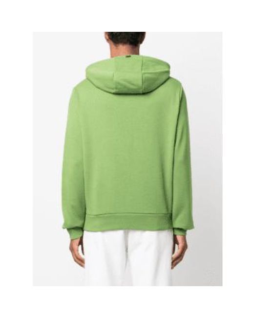 Herno Green Hooded Sweatshirt 46 for men