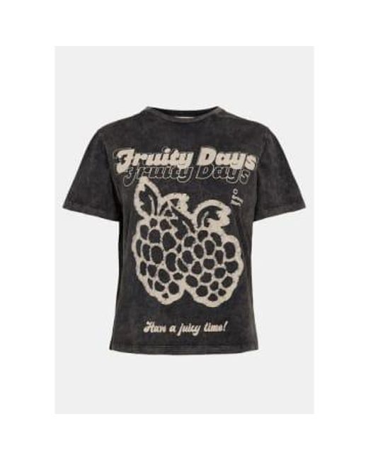 Sofie Schnoor Black Fruity T-shirt Washed S