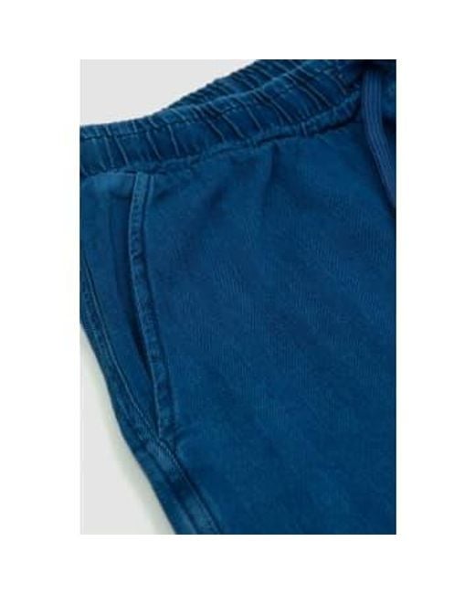 Universal Works Blue Hi Water Trousers Washed Herringbone Denim 28 for men