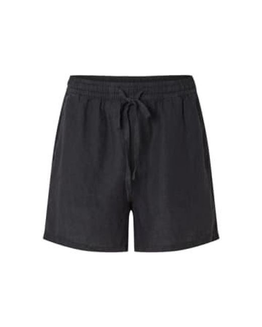 Slflinnie Linen Shorts di SELECTED in Black