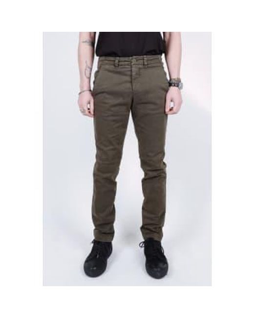 Transit Gray Cotton Stretch Regular Fit Chinos for men