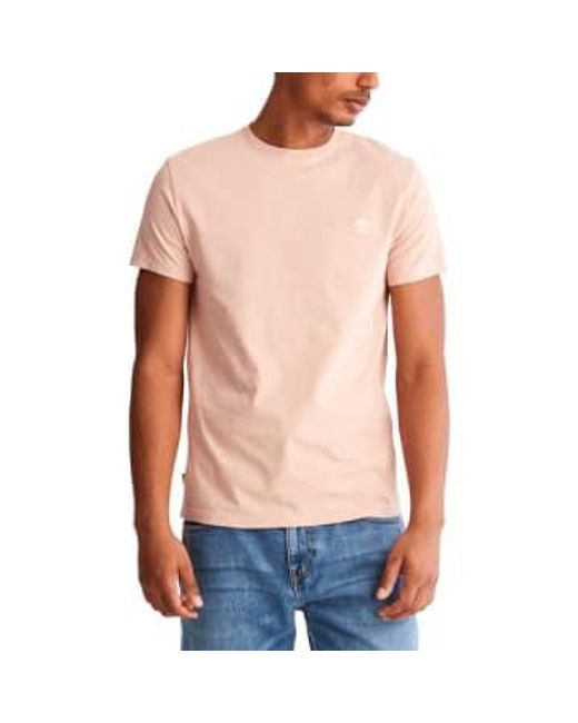 Timberland Dunstan river jersey crew t-shirt – cameo in Pink für Herren