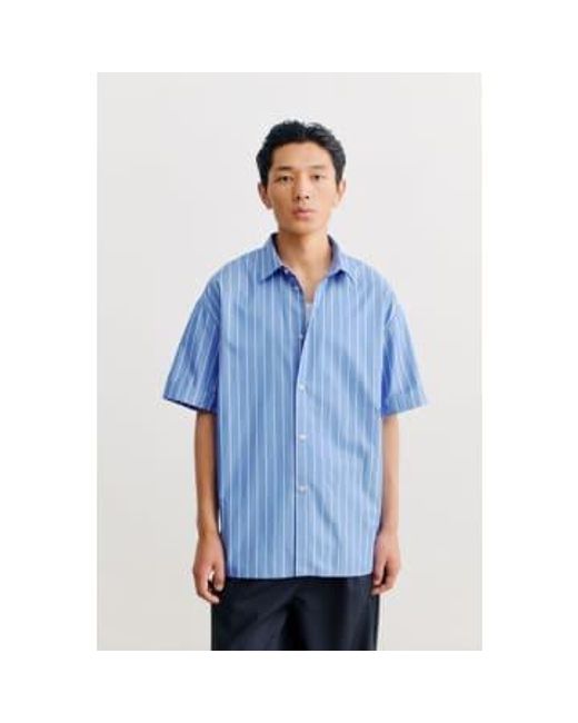 A Kind Of Guise Blue Elio Shirt Riviera Stripe Xl for men