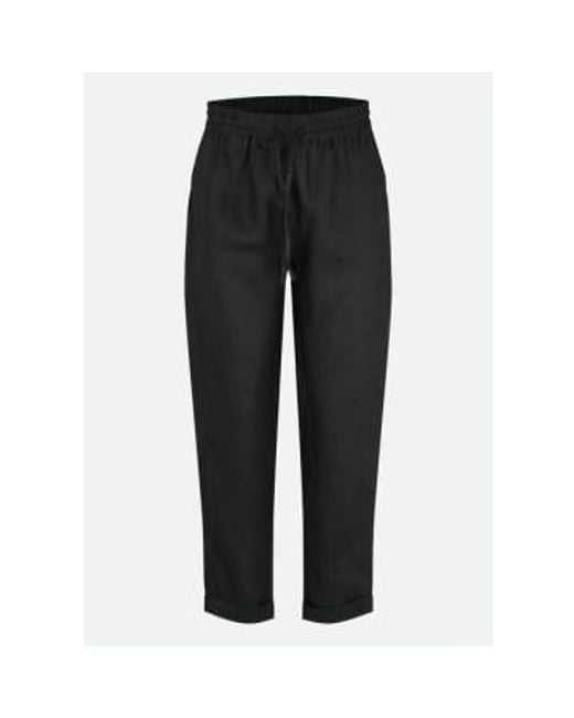Rosemunde Black Linen Trousers S for men