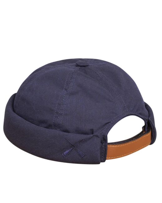 Beton Cire Arbeitskleidung Indigo Stripes Miki Hat in Blue für Herren