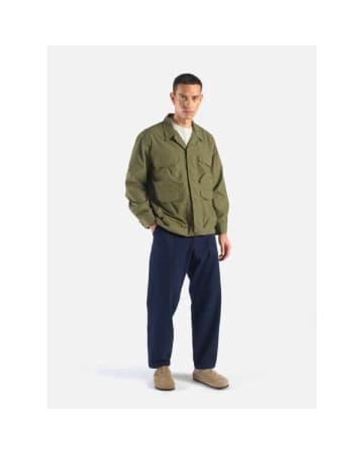 Veste Parachute Field Recycled Poly Tech di Universal Works in Green da Uomo