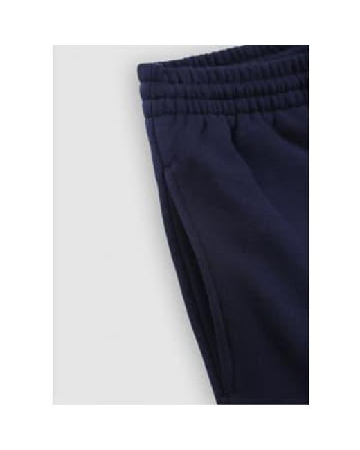 Shorts de polar de algodón orgánico cepillado en azul marino oscuro hombre Lacoste de hombre de color Blue